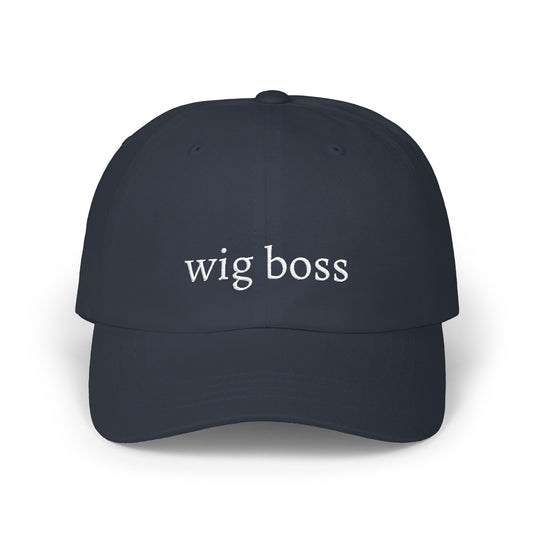 Wig Boss Hat - White Stitching
