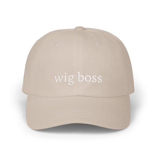 Wig Boss Hat - White Stitching